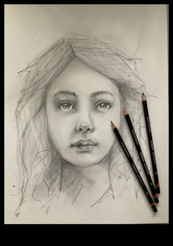 طيف الإبداع: صياغة فنون متنوعة باستخدام أقلام الرصاص