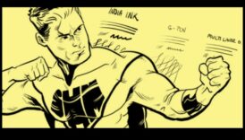 التحبير الديناميكي: تعزيز الشخصيات الكرتونية بخطوط جريئة