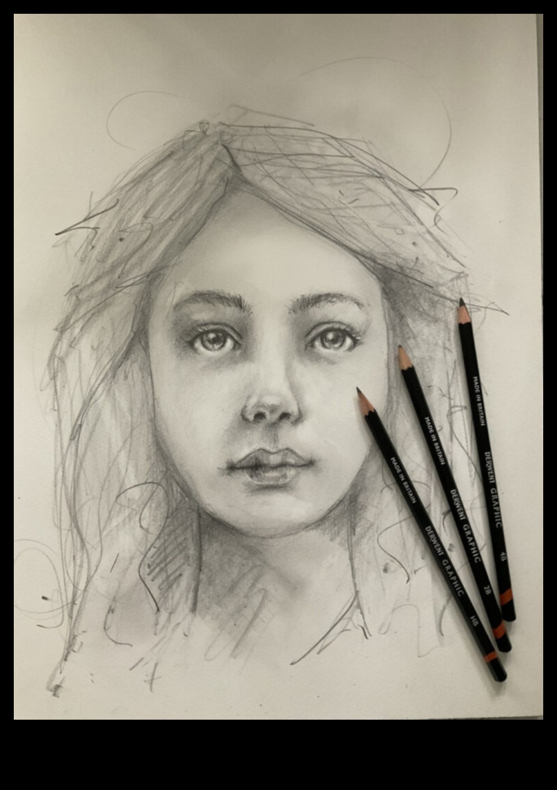 طيف الإبداع: صياغة فنون متنوعة باستخدام أقلام الرصاص